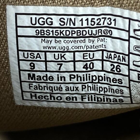 UGG Women’s New Heights Tan Suede Platform Clog Size US 9 - Picture 10 of 11